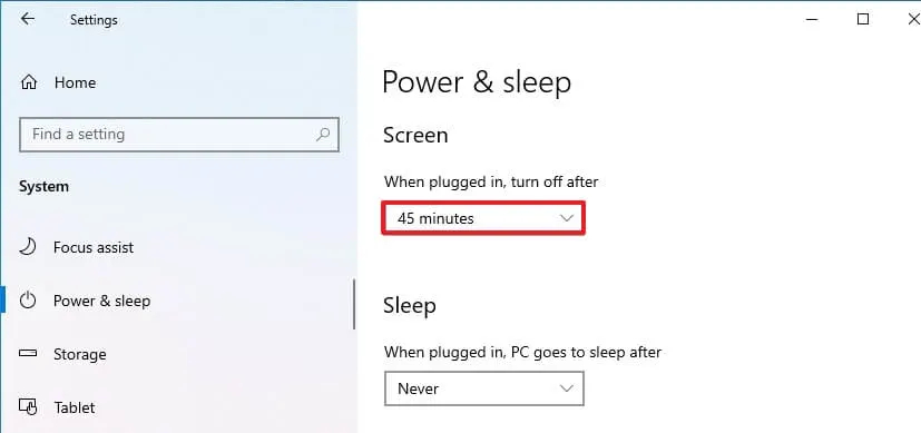 تغییر تنظیمات Sleep برای صفحه نمایش در ویندوز 10